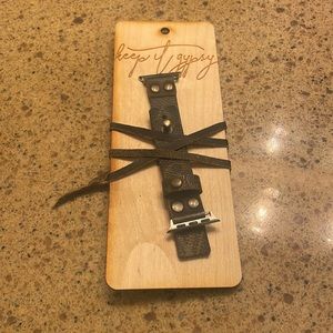 Brown Louis Vuitton upcycled Smart watch Band 38/40 mm